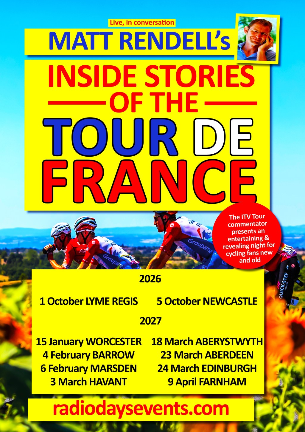 Matt Rendell’s Inside Stories of the Tour de&nbsp;France